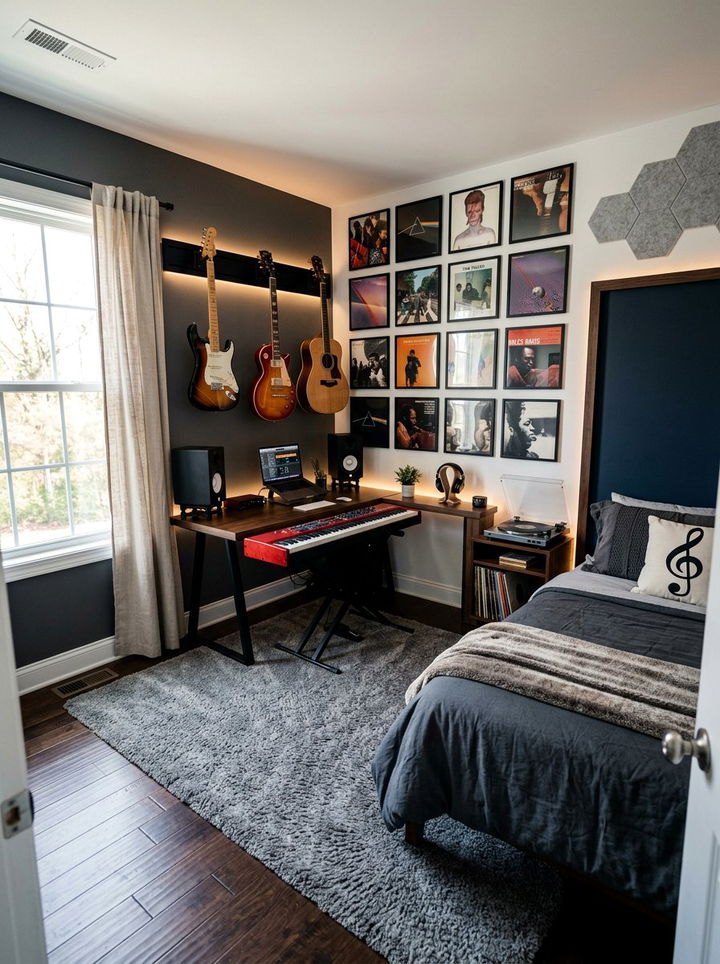 Music Theme Bedroom - 30 boys bedroom ideas