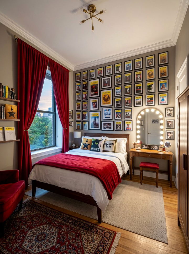 Musical Theater Bedroom - 30 music themed bedroom ideas