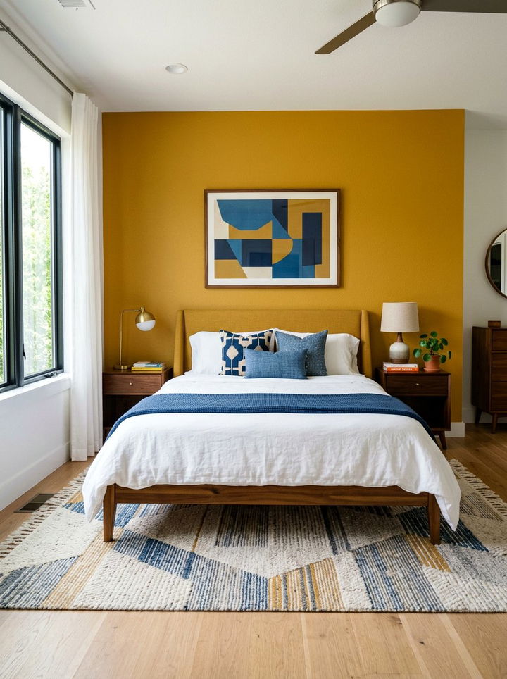 Mustard Yellow Bedroom - 30 cozy bedroom color ideas