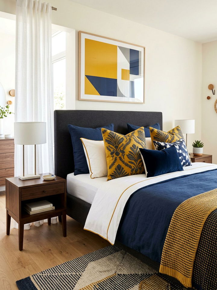 Mustard Yellow Euro Sham - 30 bedroom euro shams