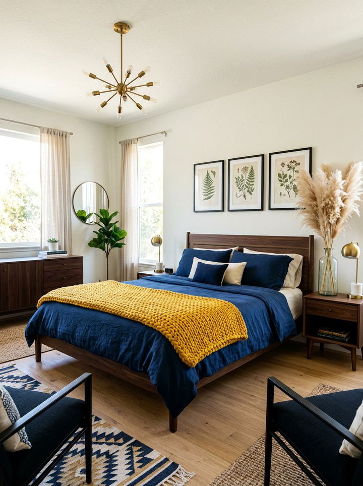 Mustard Yellow Knit Throw - 30 bedroom chunky knit throws