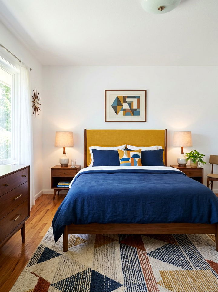 Mustard Yellow Linen Headboard - 30 bedroom linen headboards