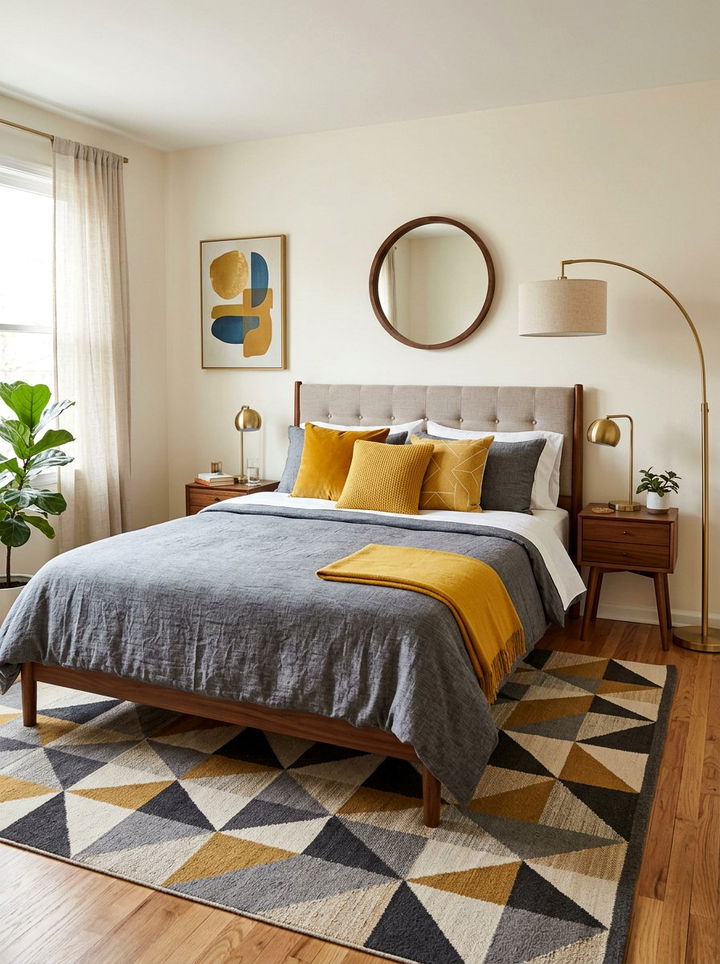 30 Mid-Century Glam Bedroom Ideas for a Luxe Retro Style