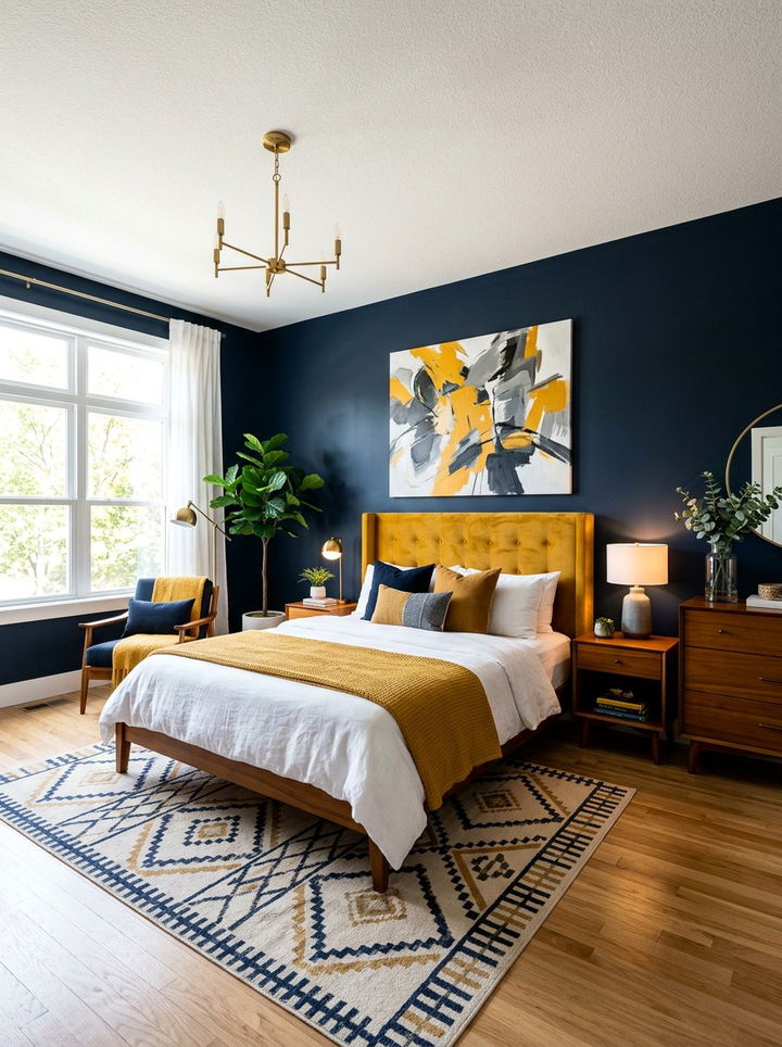 Mustard yellow bedroom - 30 luxurious bedroom color ideas