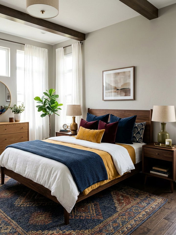 Muted Rainbow Palette - 30 rainbow bedroom ideas