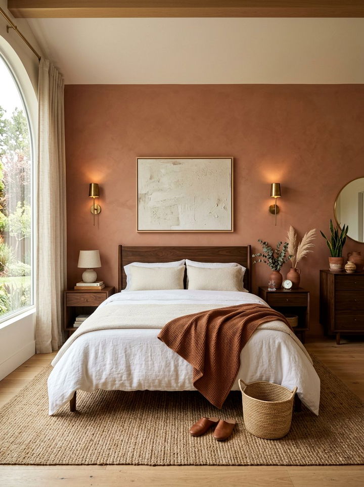 Muted Terracotta - 30 subtle bedroom color ideas