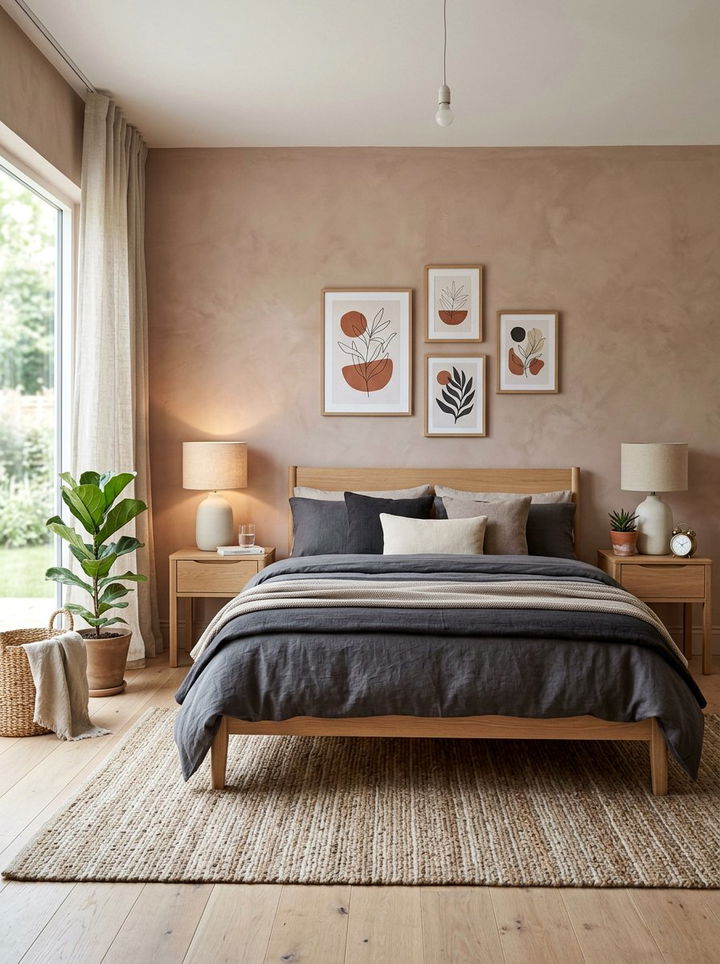 Muted clay bedroom - 30 earthy bedroom color ideas
