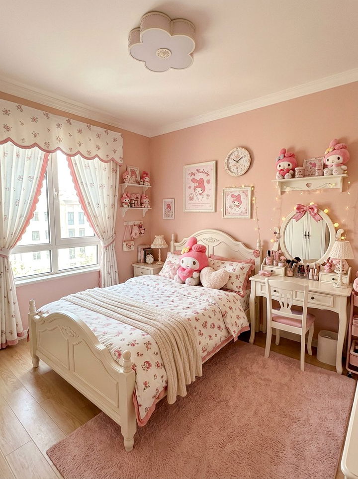 My Melody Bedroom Decor - 30 kawaii bedroom ideas