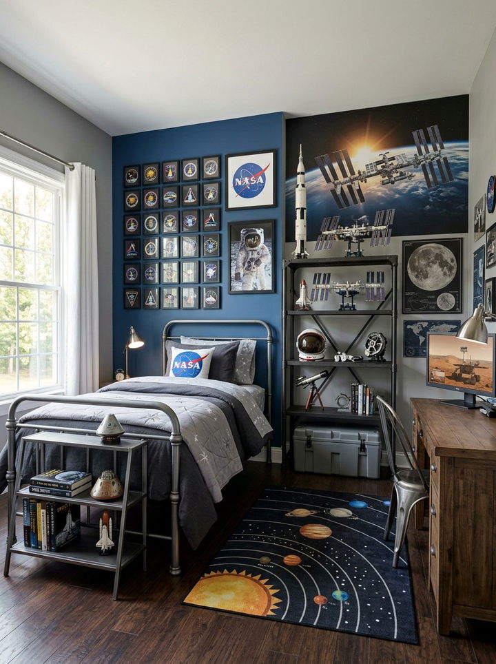 NASA Theme Bedroom - 30 solar system bedroom ideas