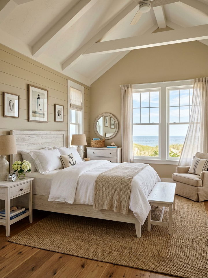 Nantucket Cottage Bedroom - 30 New England bedroom ideas
