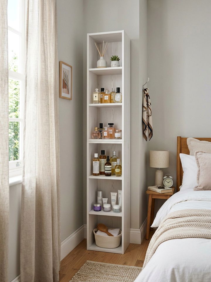 Narrow Cube Tower - 30 bedroom storage cubes