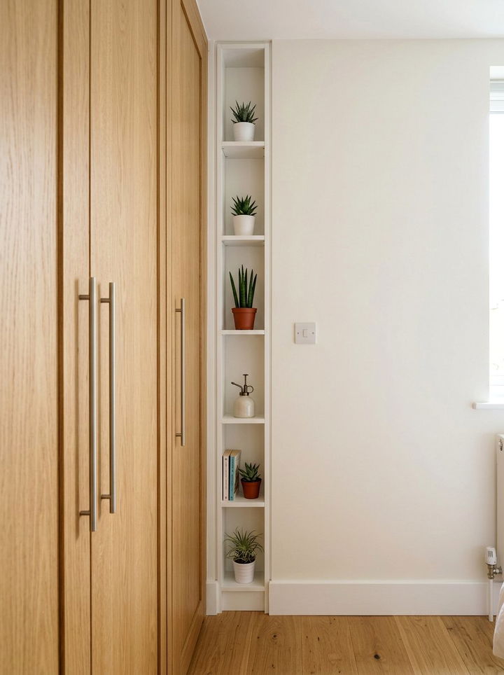 Narrow Gap Shelf Between Furniture - 30 bedroom plant shelves