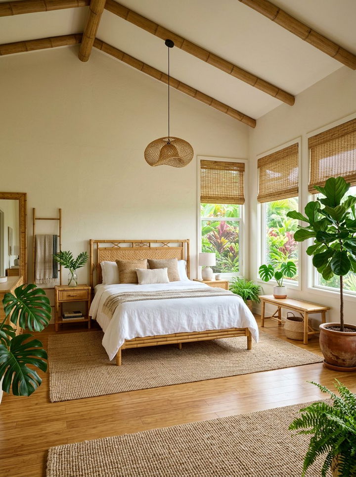 Natural Bamboo Bedroom - 30 African bedroom ideas