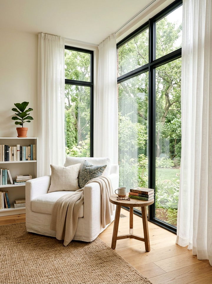 Natural Light Reading Nook - 30 bedroom reading nook ideas