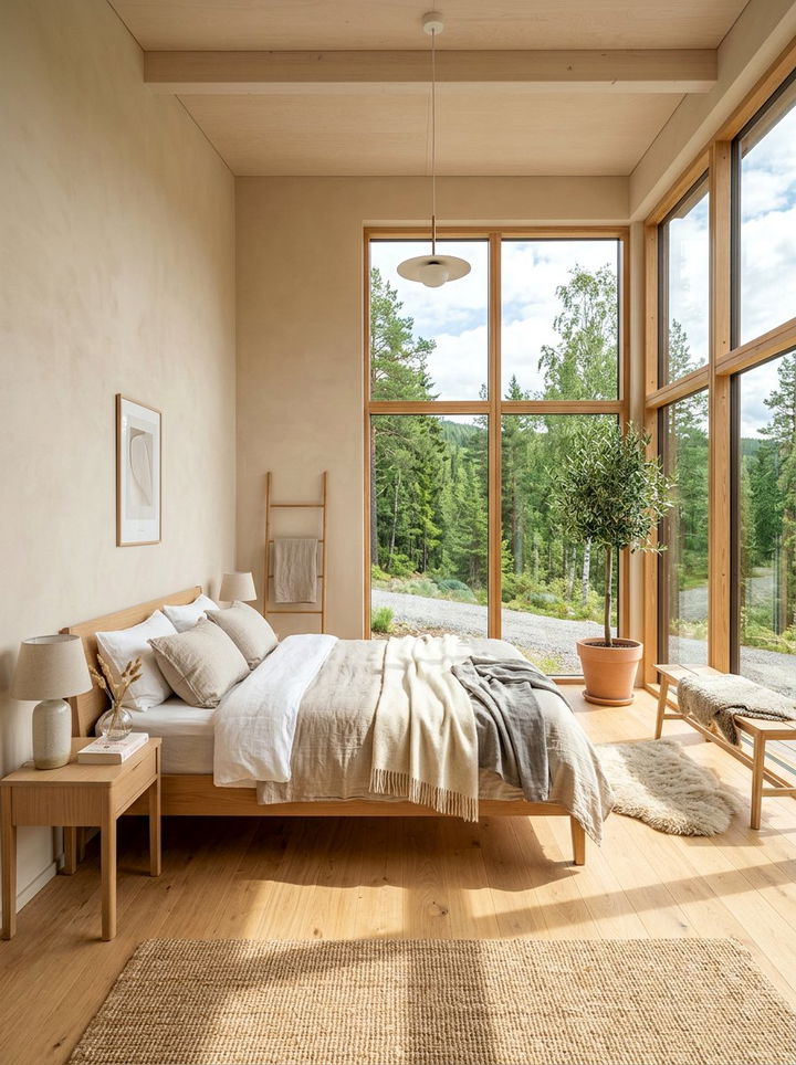 Natural Light Scandinavian Bedroom - 30 scandinavian beige bedroom ideas