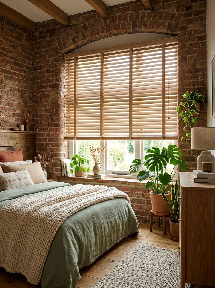 Natural Oak Venetian Blinds - 30 bedroom venetian blinds