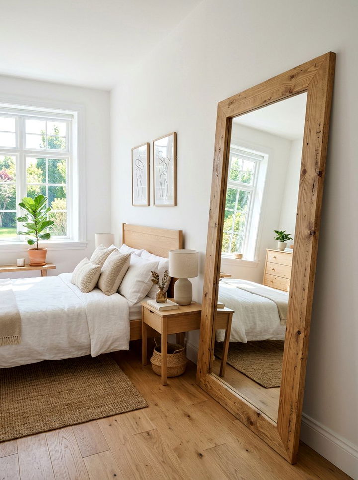 Natural Pine Mirror - 30 bedroom pine furniture ideas