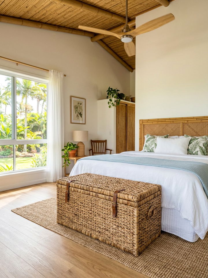 Natural Seagrass Trunk - 30 bedroom storage chests