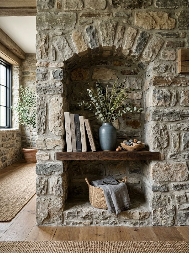 Natural Stone Wall Niche - 30 bedroom wall niches