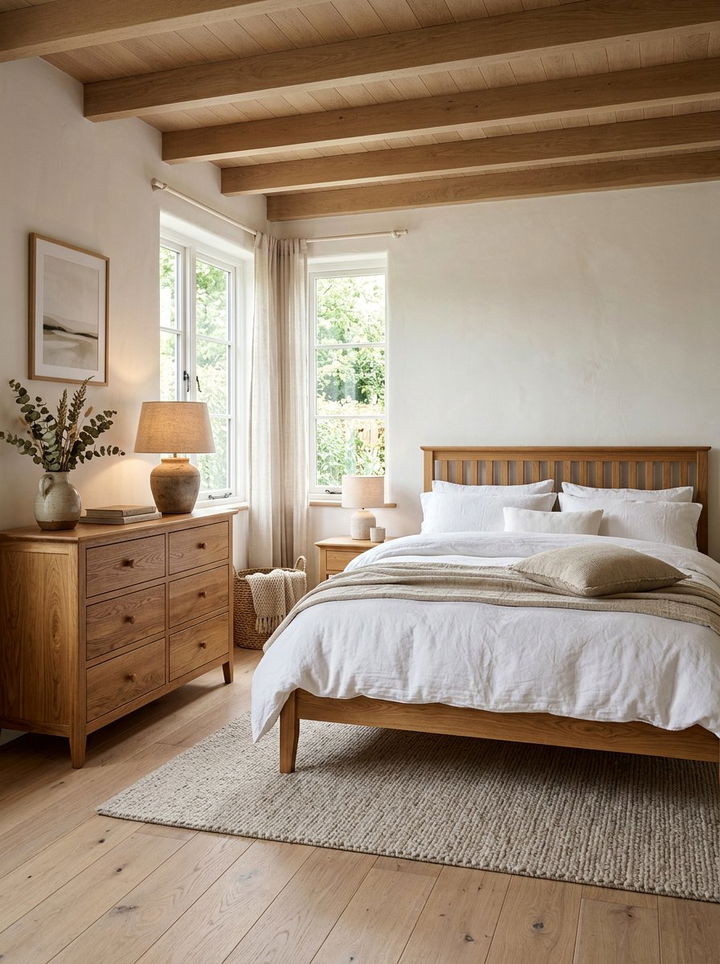 Natural Wood Bedroom - 30 minimalist bedroom ideas