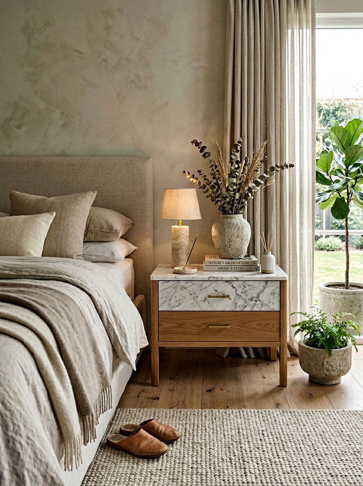 Natural stone decor - 30 calming bedroom ideas