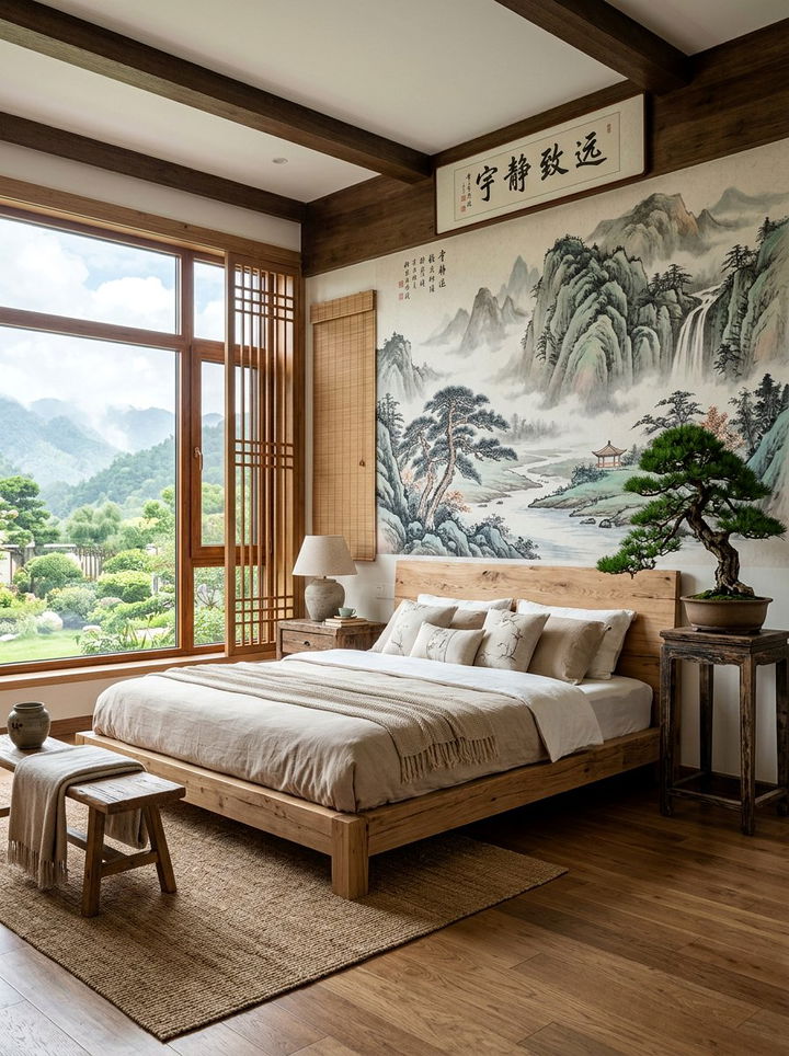 Nature Inspired Chinese Bedroom - 30 Chinese bedroom ideas