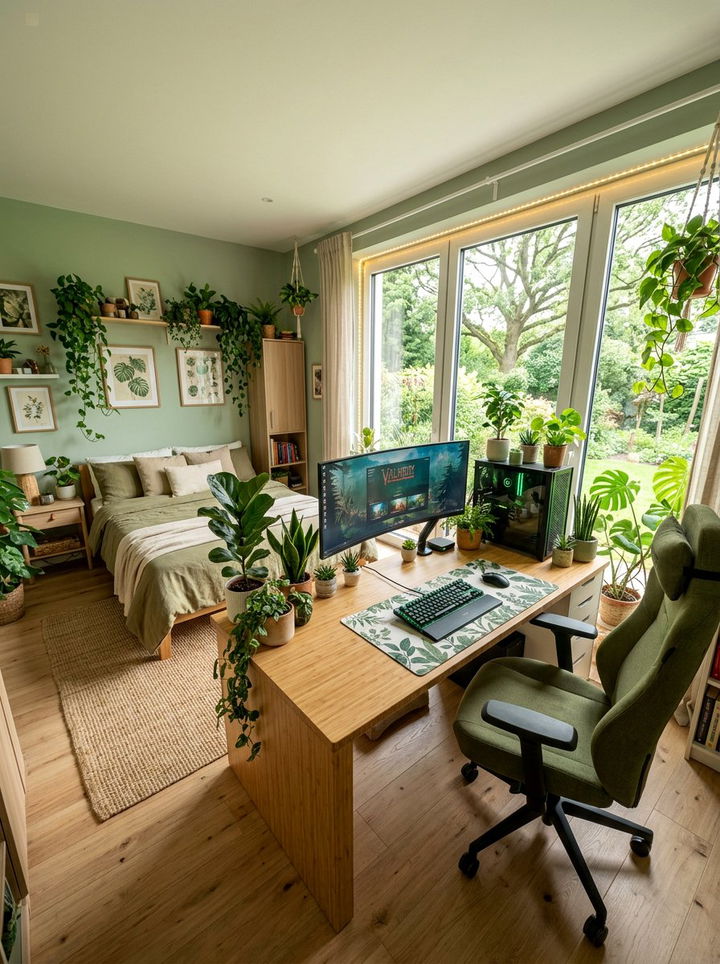 Nature inspired esports bedroom - 30 esports bedroom ideas