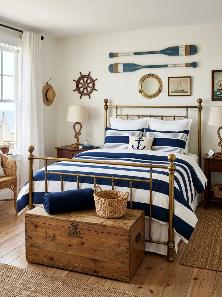 Nautical Bedroom Decor - 30 beach themed bedroom ideas