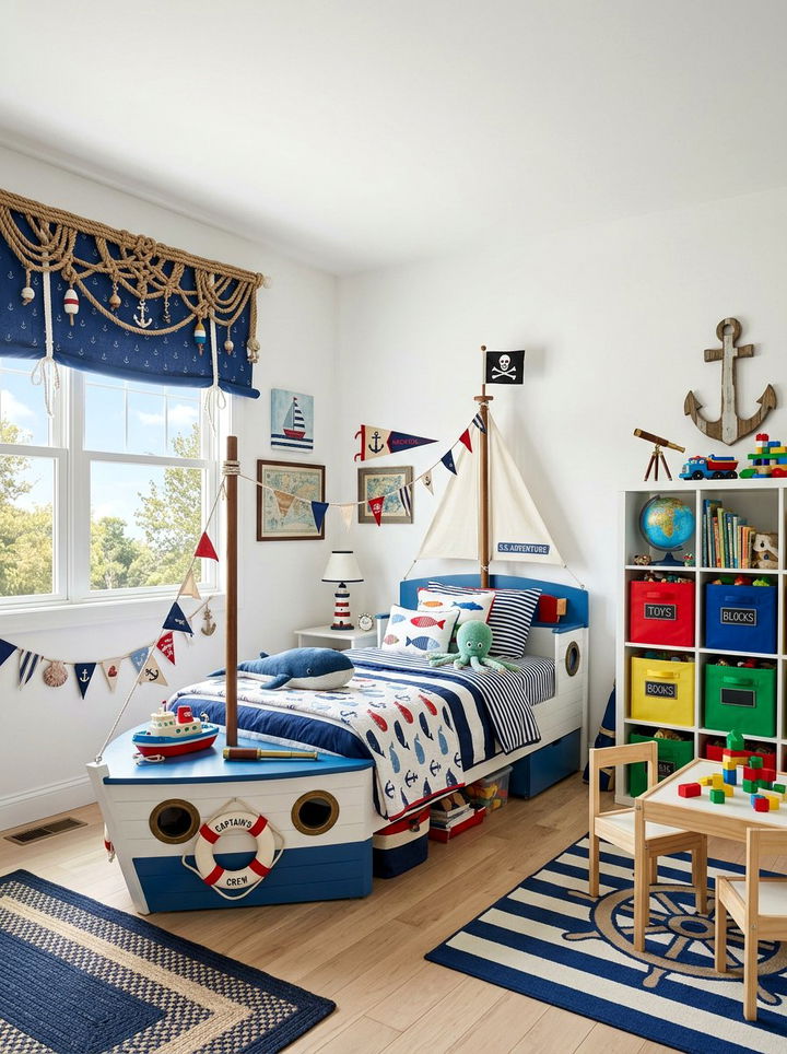 Nautical Rope Valance - 30 bedroom window valances