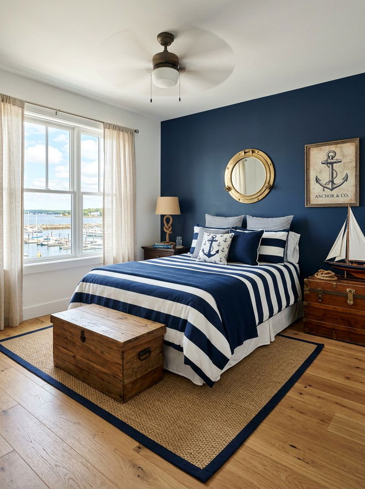 Nautical Style Bedroom - 30 preschooler bedroom ideas