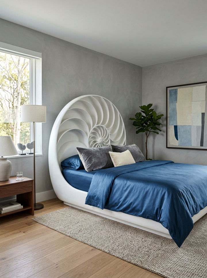 Nautilus Shell Bed - 30 underwater bedroom ideas