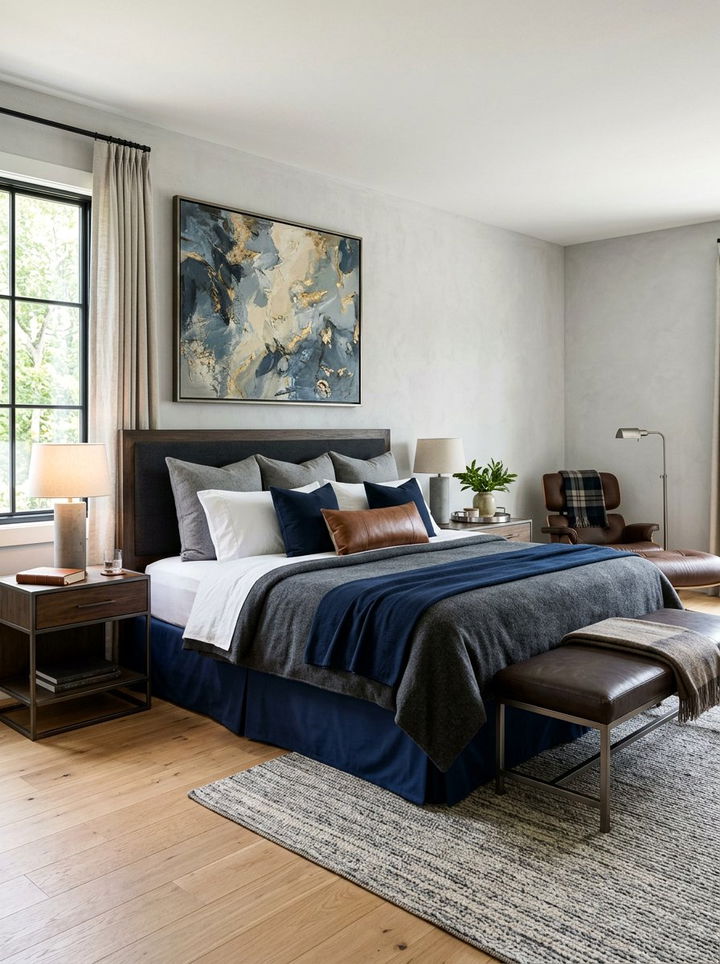 Navy Blue Bed Skirt - 30 bedroom dust ruffles