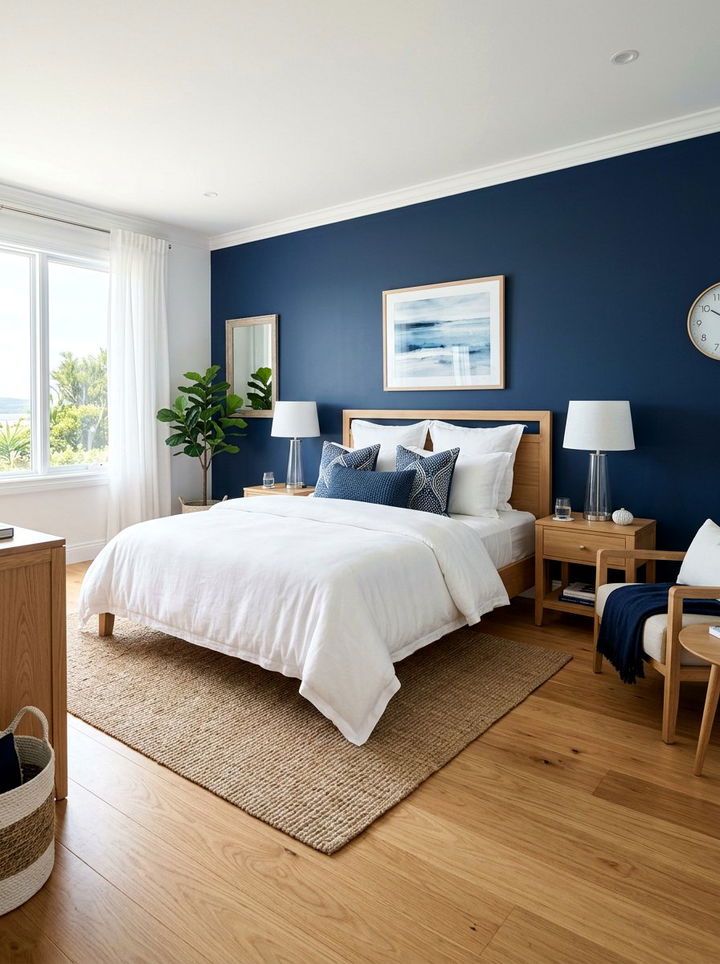 Navy Blue Bedroom - 30 moody bedroom color ideas