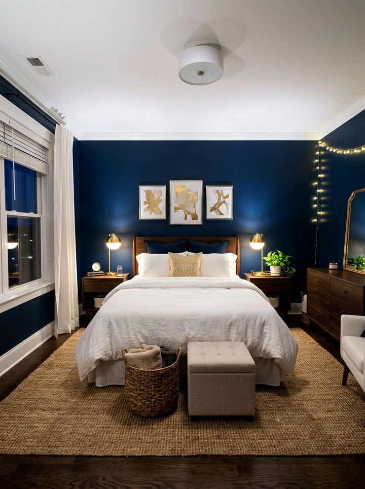 Navy Blue Bedroom Decor - 30 beach house bedroom ideas
