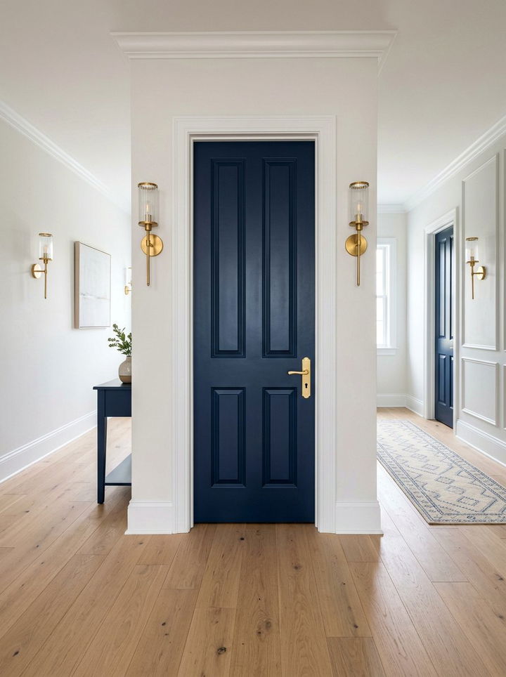 Navy Blue Bedroom Door - 30 bedroom door ideas