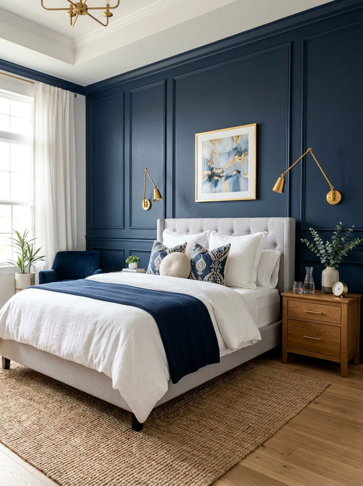 30 Colorful Bedroom Accent Wall Ideas to Brighten Your Room