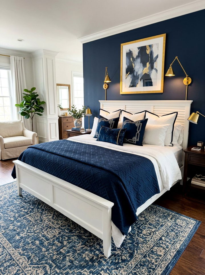 Navy Blue Coverlet - 30 bedroom coverlets