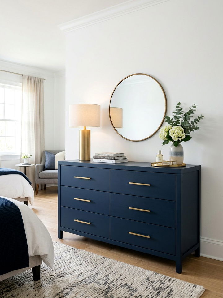 Navy Blue Dresser - 30 bedroom modern dressers