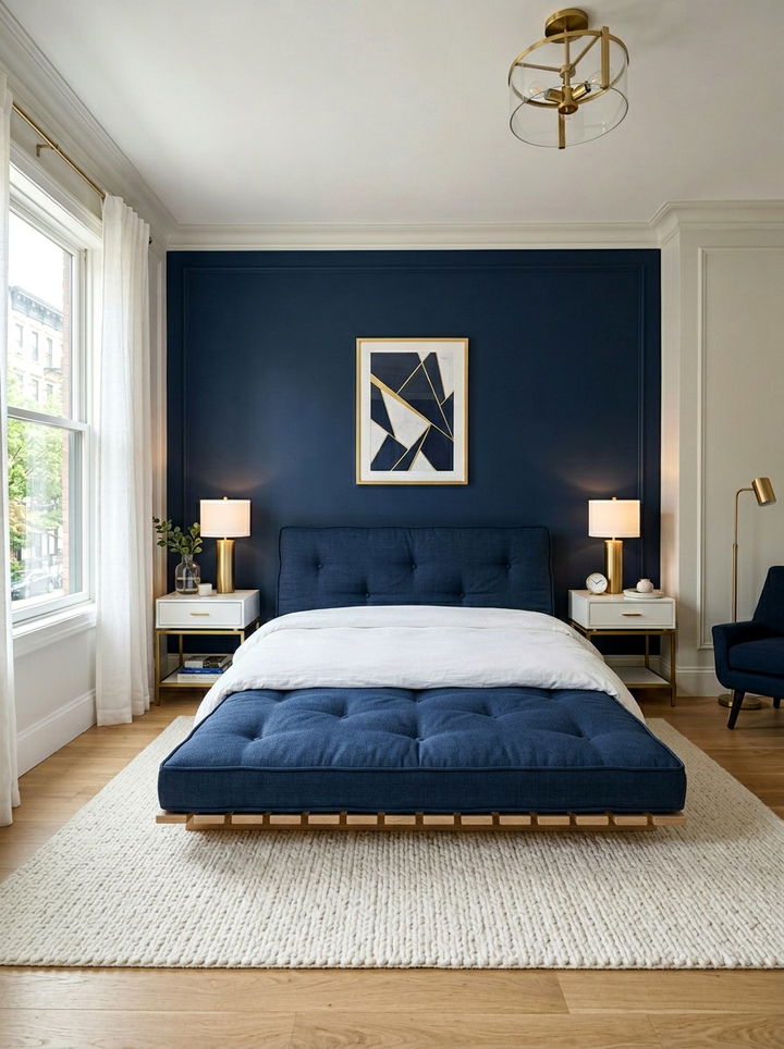 Navy Blue Futon Bedroom - 30 bedroom futon ideas
