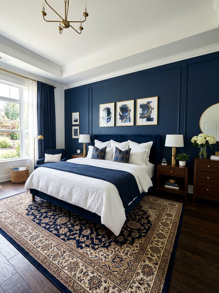 Navy Blue King Bedroom - 30 king size bedroom ideas
