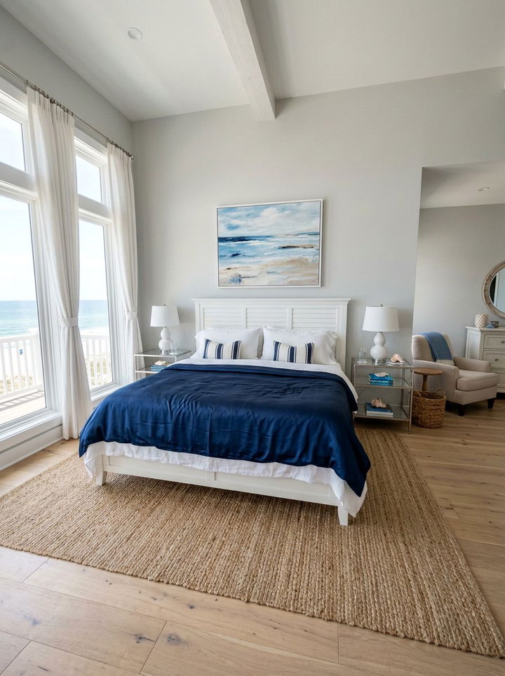 Navy Blue Silk Comforter - 30 silk bedroom ideas