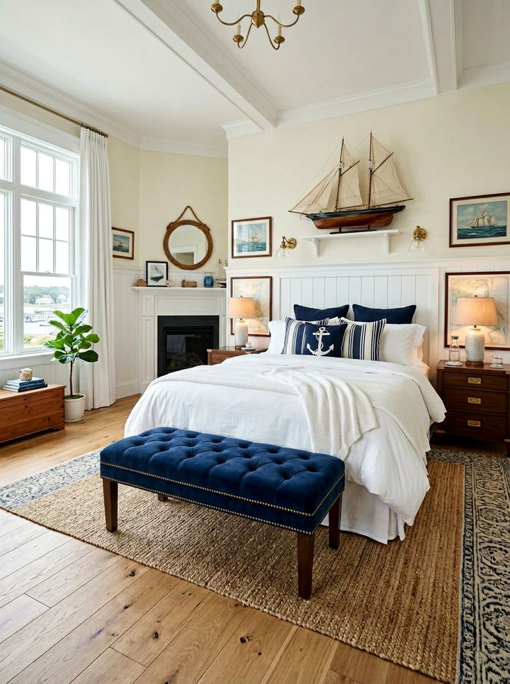 Navy Blue Stool - 30 bedroom stools