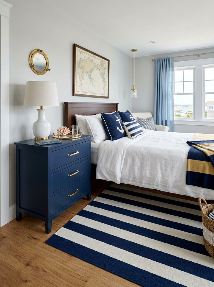 Navy Blue Tall Nightstand - 30 bedroom tall nightstands