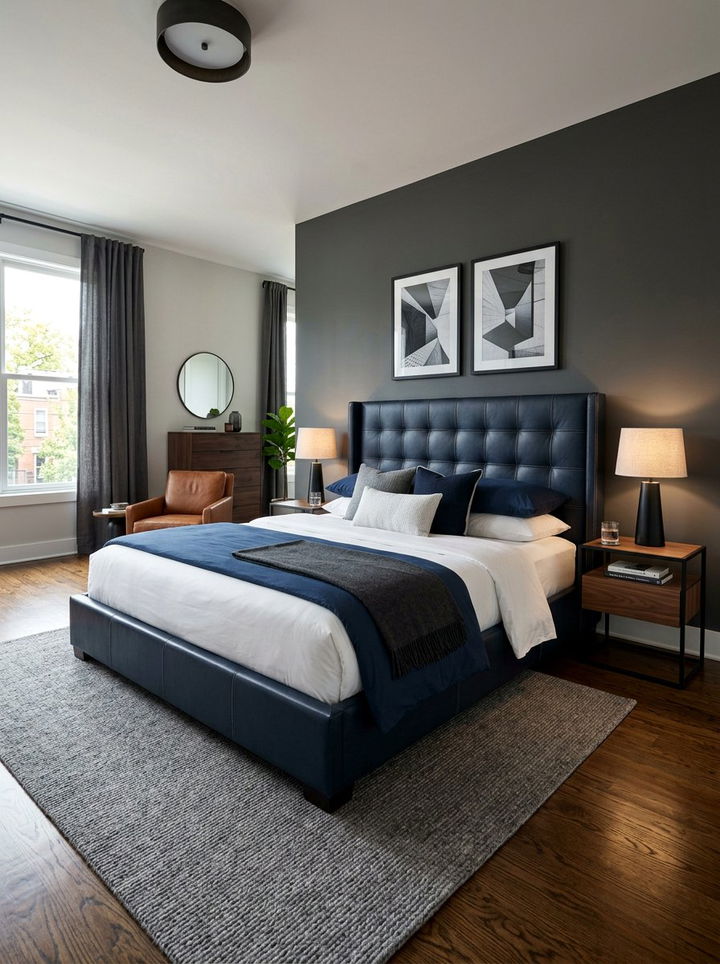 30 Navy Bedroom Design Ideas for a Classic and Bold Look