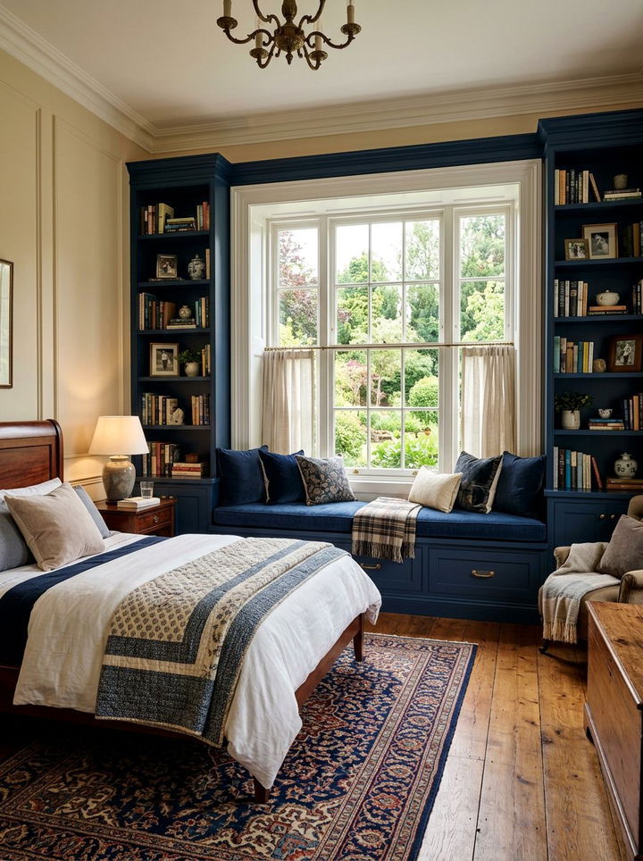 30 Traditional Navy Bedroom Ideas for a Bold, Timeless Room