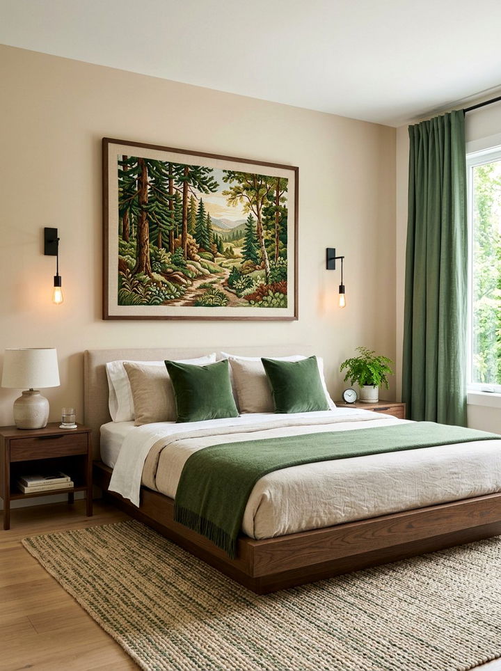 Needlepoint Wall Art - 30 embroidered bedroom ideas