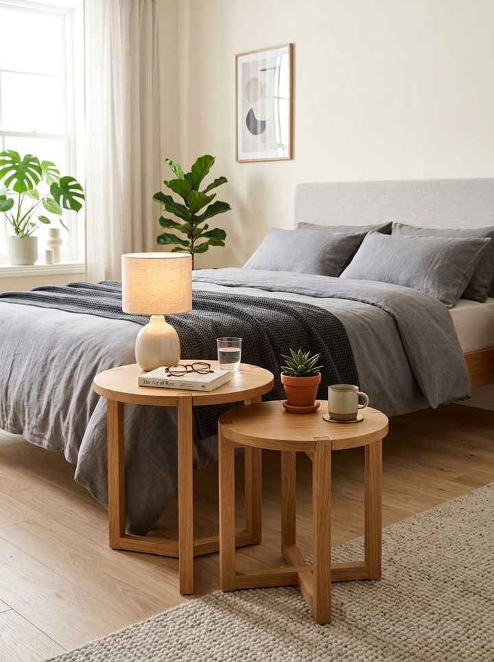 Nesting Bedside Tables - 30 bedroom multi-functional ideas