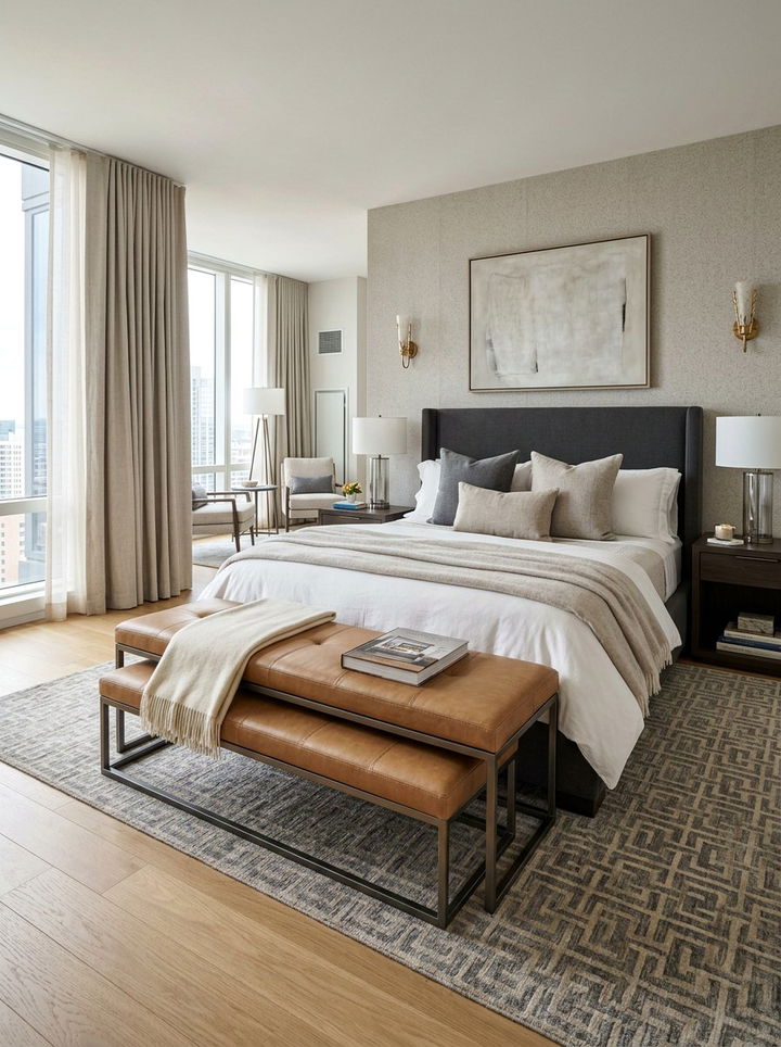 Nesting Bench - 30 bedroom stackable furniture ideas