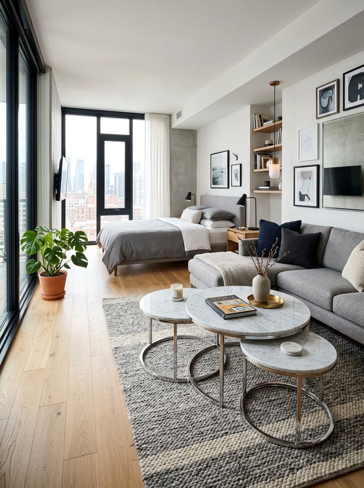 Nesting Coffee Table - 30 bedroom stackable furniture ideas