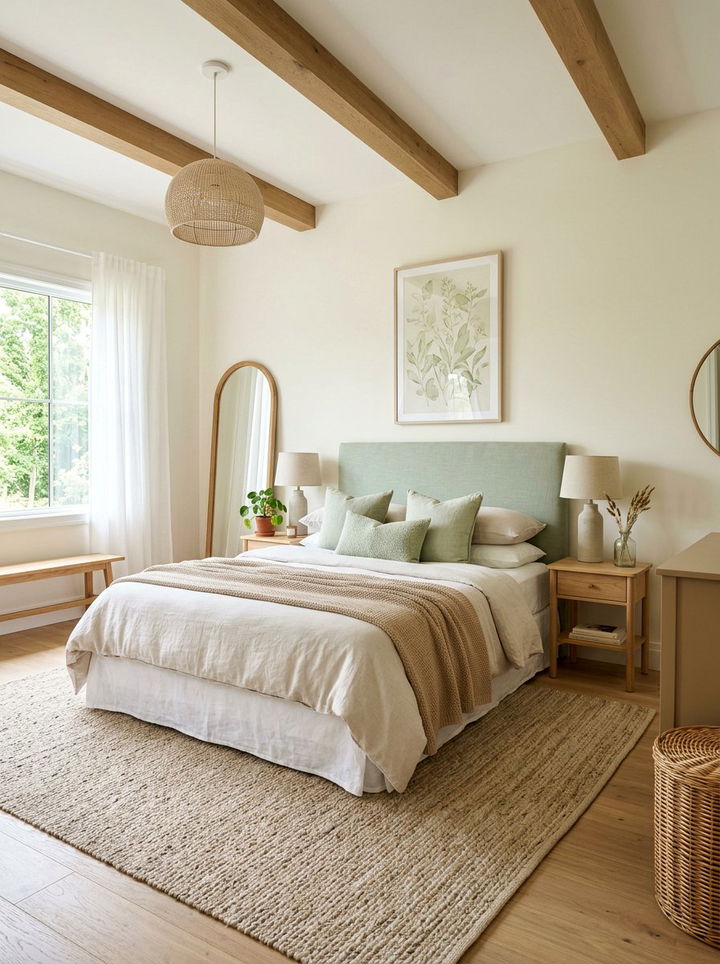 Neutral And Light Green Mix - 30 light green bedroom ideas